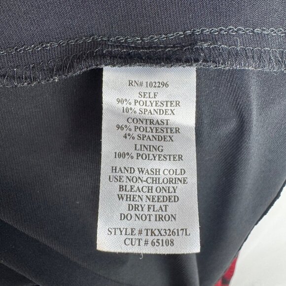 VTG Whimsigoth Dark Fairy 22W Red Black Floral Sheer Maxi Dress Skirt Overlay - Picture 9 of 10